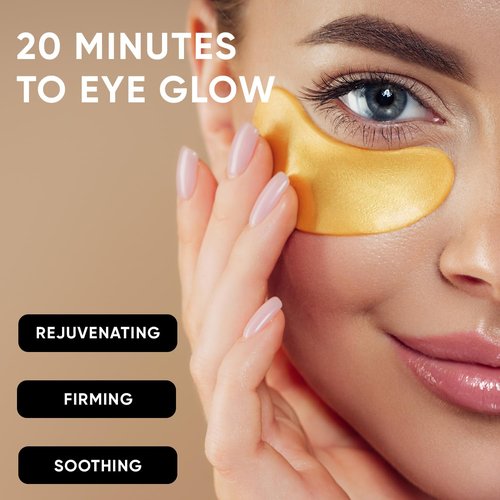 Celor Under Eye Patches - 20 Pairs for Reducing Puffiness & Dark Circles | Collagen & Amino Acid Formula