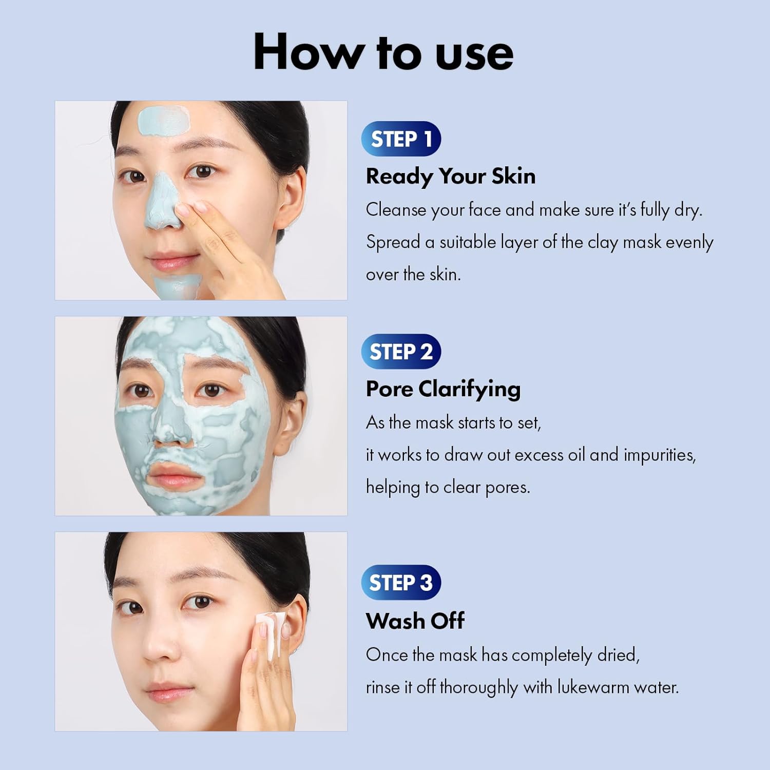 TOSOWOONG Real Blackhead Mud Mask - Pore-Purifying Clay for Deep Cleaning & Oil Control | 100g / 3.52oz
