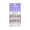 KISS CORE, Press On Nails, Nail glue included, 'Twinkling Stars', Purple, Long Size, Almond Shape, Includes 32 Nails, 2g Glue, 1 Manicure Stick, 1 Mini File