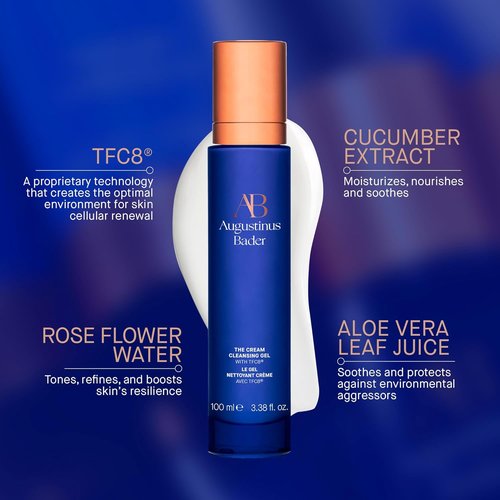 Augustinus Bader The Cream Cleansing Gel - Luxury Hydrating Face Cleanser for Impurities & Oil - Soothing Formula