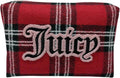Juicy Couture Red Makeup Bag - Stylish Cosmetics Organizer for Travel | Zip Top Wedge Design