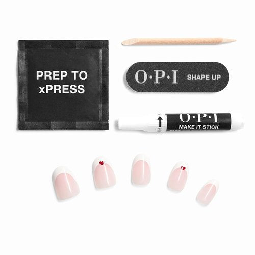 OPI On Point Press On Nails - 30 Count | Short Round, Squoval & Almond Styles | Long Lasting & Reusable