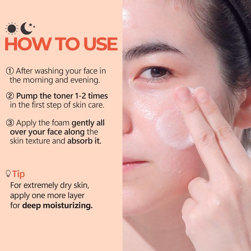 Rice Glow Bubble Toner 3.38 fl oz - Hydrating Milky Toner for Sensitive and Dry Skin, with Niacinamide and Rice Extract to Support Radiant Skin, Easy-to-Carry Size for Daily Korean Skincare Routine