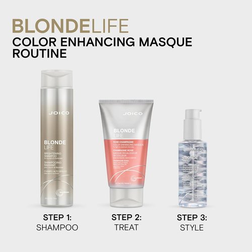 Joico Blonde Life Color Enhancing Masque - Color Depositing Treatment for Vibrant Blonde Tones