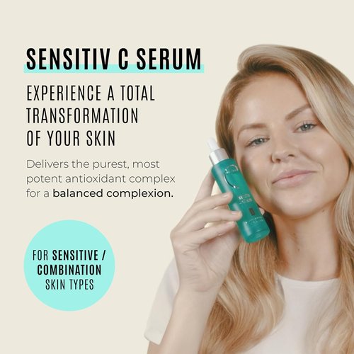 Malibu C Sensitiv C Face Serum - Brightening Vitamin C Serum for Sensitive Skin | Balances & Protects (1 fl oz)