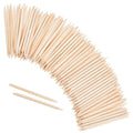 Maitys 500 Pcs Orange Wood Sticks for Nails 4.53 Inch Double Sided Wooden Cuticle Pusher Sticks Disposable Orangewood Nail Stick Manicure Pedicure Tool Wax Stick for Waxing for Home and Salon