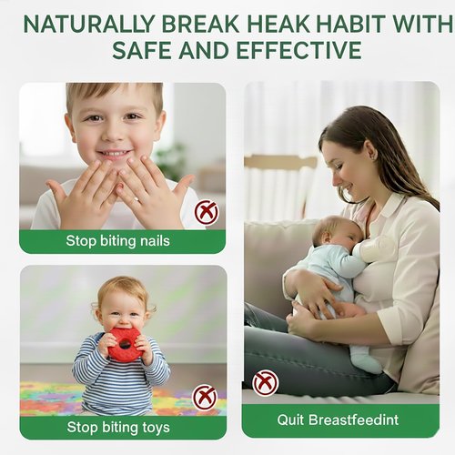 Nail Biting Treatment for Kids, 10 ML Nail Biting Prevention, Safe & Effective Solution to Help Break Nail-Biting Habit, Thumb Sucking Deterrent, Bitter Taste Formula, Easy to Apply