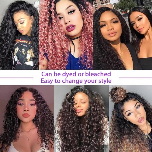 18 Inch Water Wave Bundles 12A Water Wave One Bundles Human Hair 100% Brazilian Unprocessed Remy Single Curly Wet And Wavy Bundles Human Hair Natural Color