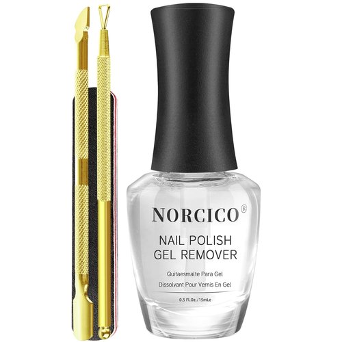Skiennix Gel Nail Polish Remover - Low-Odor, Acetone-Free Formula for Quick 3-5 Minute Removal | 15ml