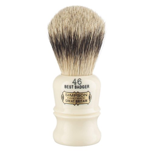 Simpson Berkeley 46 Best Badger Shaving Brush - Handmade British Shaving Brush for Men - Premium Quality by Simpson Shaving Brushes (Berkeley 46 Best Badger)