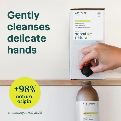 ATTITUDE Body Wash - Soothing Oat Shower Gel for Sensitive Skin | EWG Verified, Vegan, 67.6 Fl Oz