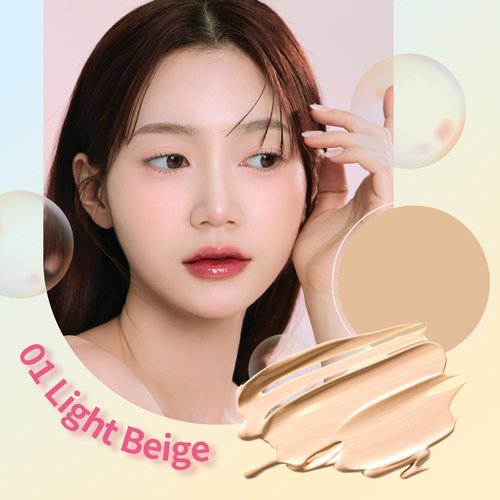 KLARCEBO New Heart Cica Cushion Foundation – Lightweight K-Beauty Cushion Compact with Centella Asiatica, Natural Coverage, Long-Lasting, Non-Caking, Moisturizing Makeup with Elastic Puff