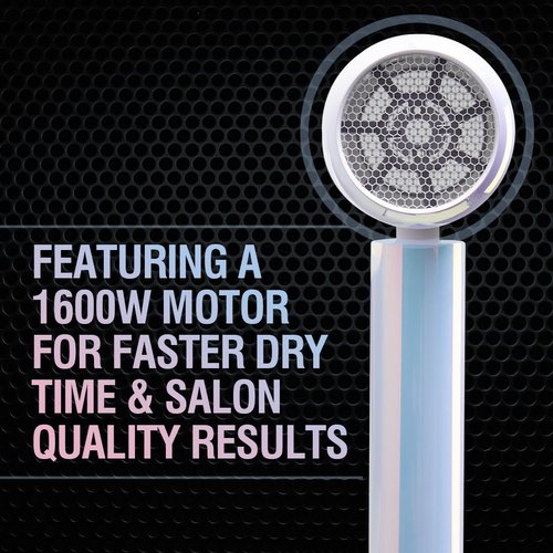 CHI The Pearly Hair Dryer - Lightweight & Foldable for Travel | Dual Voltage, Faster Drying Time
