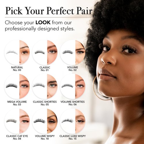 Pro Lash ProWear Professionally Styled Lash Clusters - Easiest to Apply Eyelash Cluster - 10 Day Eyelashes - Waterproof Lashes Clusters - 3 Sets - Volume Luxe XL No. 12 - Black