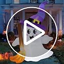 Halloween Inflatable Ghost with LED Lights, 6 Feet Outdoor Yard Decoration