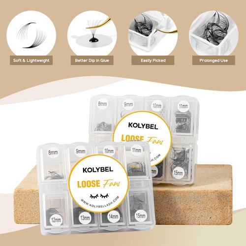 Premade Lash Fans 600 Fans 10D Handmade Premade Fans Lash Extensions 0.07mm Thickness 8-15mm D Curl Premade Fans Eyelash Extension Middle Stem Promade Lashes Fans (600Fans-10D-0.07D,8-15mm)