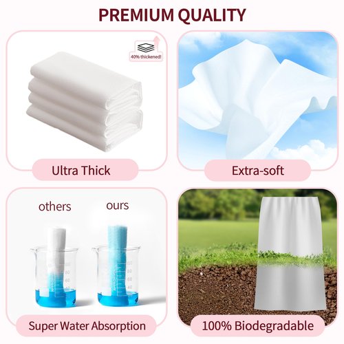 800 Count Disposable Face Towels, Soft & Skin Friendly Face Towelettes Disposable, Facial Tissue Dry Wipes for Women Cleansing