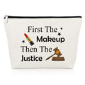 Gevody Future Lawyer Gift Makeup Bag Attorneys Gifts Lawyer Gifts for Women Law Student Gifts Attorney Birthday Gifts Law School Graduation Gifts Cosmetic Bag Paralegal Gifts Prosecutor Gifts