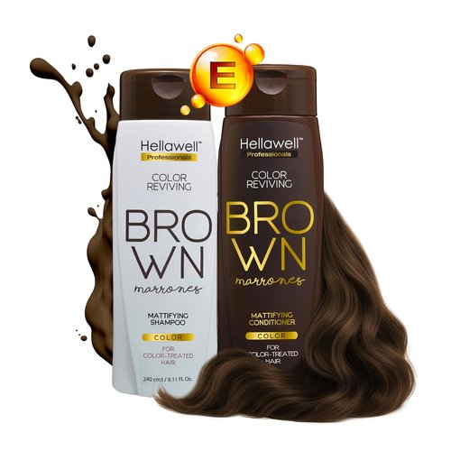 Professional Coloring Kit - Permanent Hair Dye for Gray Coverage | 6.0 Dark Blonde + Revitalizing Shampoo & Conditioner