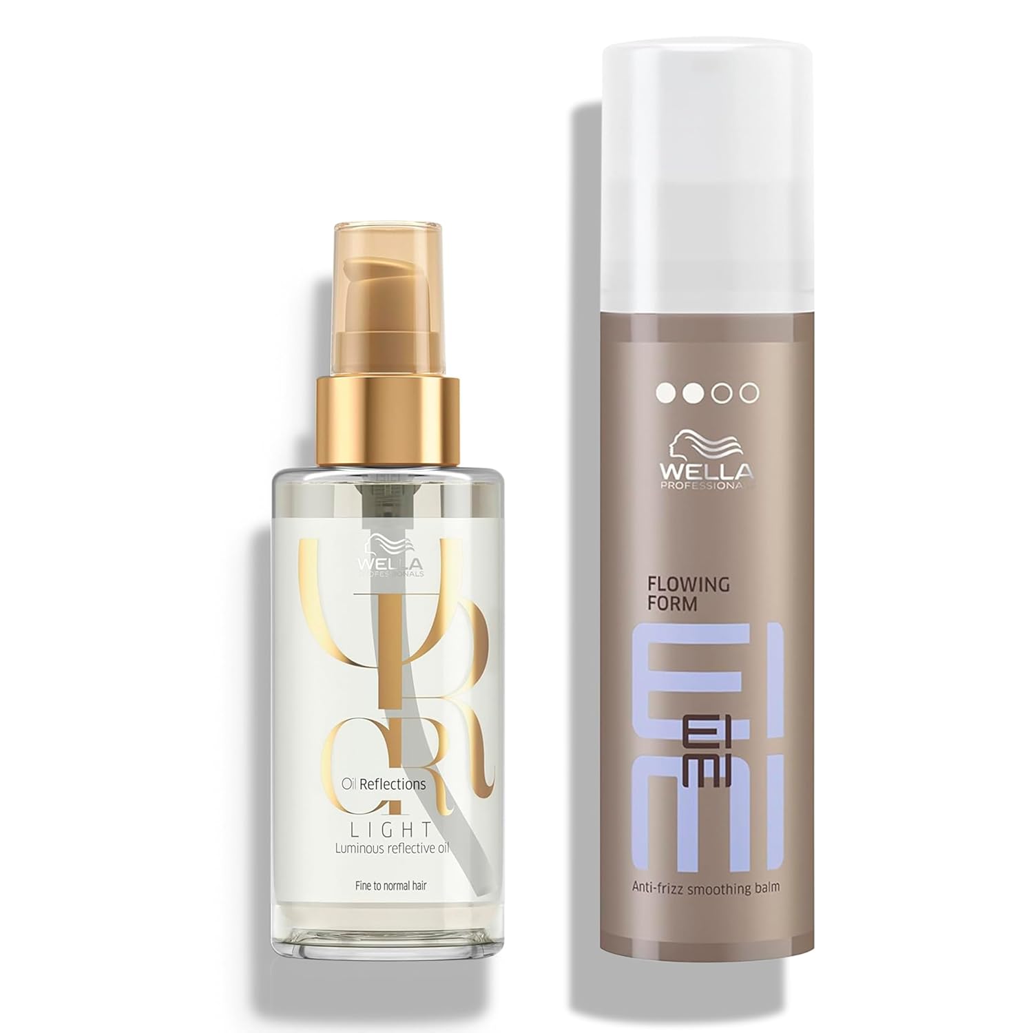 Wella Professionals Oil Reflections Light - Luminous Finishing Oil for Fine Hair | EIMI Flowing Form Anti-Frizz Balm for Damaged Hair