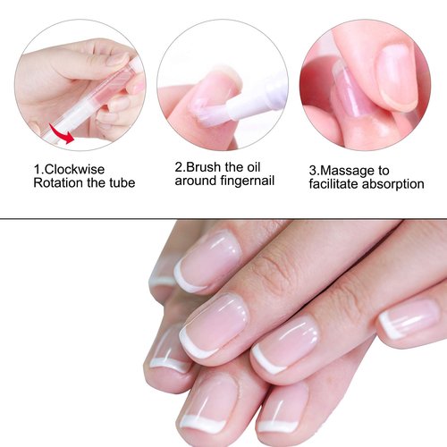 8PCS Cuticle Oil Pens,Cuticle Revitalizer Oil Pen with Soft Brush,Cuticle Oil Bulk for Nails Moist and Treatment,Nail Oil Manicure Repair The Cuticle,8 Kinds of Fruity Smell