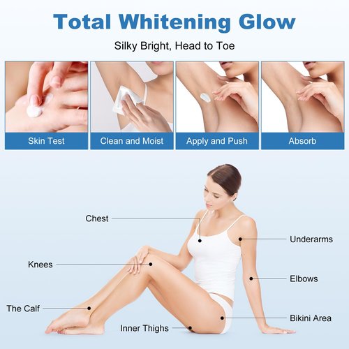 Skin Cream for Intimate Area, Dark Spot Remover for Body, Vitamin C Skin Lightening Cream for Underarms, Knees, Elbows, Inner Thighs, Bikini Line (1.7FL.OZ.)