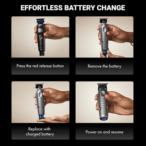 BaBylissPRO FXONE LO-PROFX Cordless Trimmers for Men - Interchangeable Battery Design