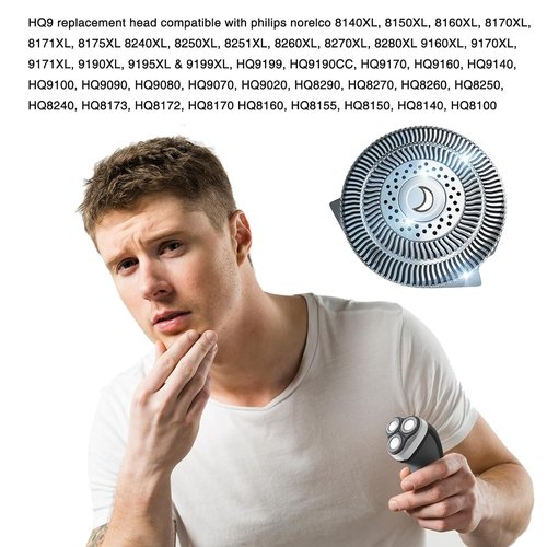 Philips Norelco HQ9 Replacement Shaver Heads - 6 Pack Compatible Blades for Electric Shaving Models