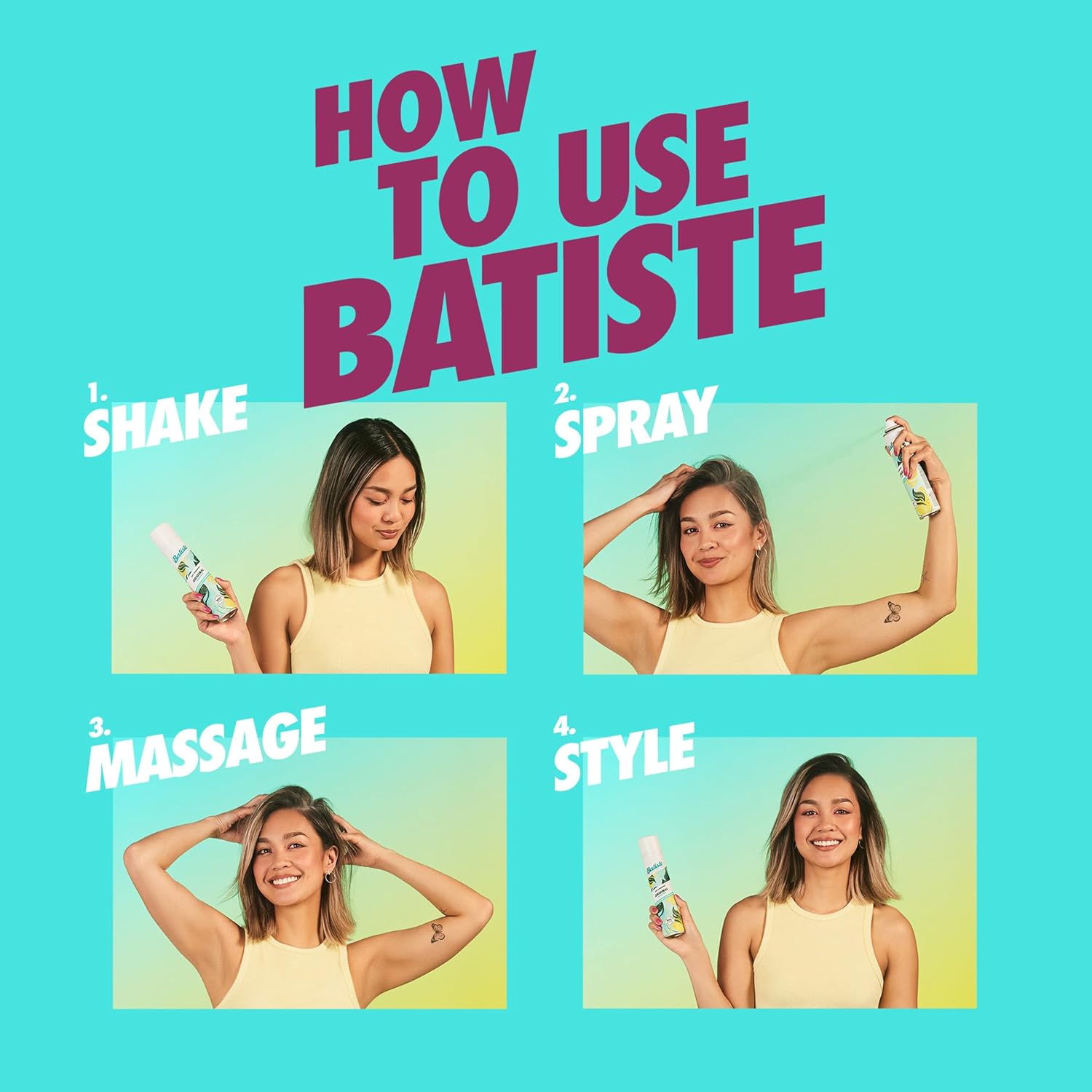 Batiste Dry Shampoo - Rose Gold | Refresh Hair & Absorb Oil for Added Texture - 5.71 oz