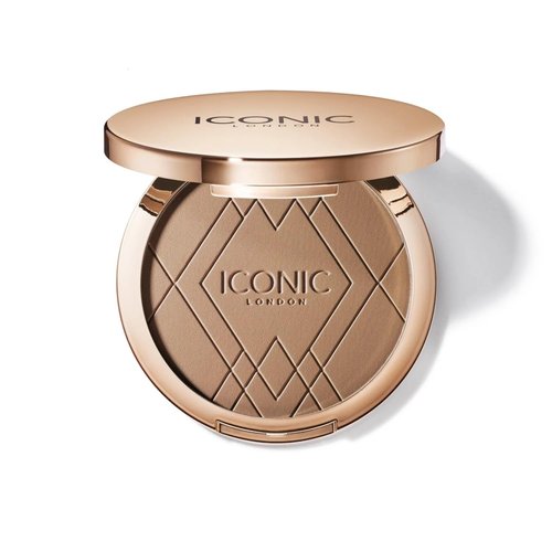 ICONIC LONDON Ultimate Bronzing Powder | Silky Powder, Flawless Matte Finish Bronzer Cruelty-Free, Vegan Makeup, (Medium Bronze) 0.59 oz