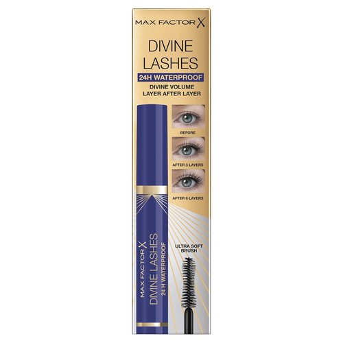 Max Factor Masterpiece Divine Lashes Waterproof Mascara - Intense Black for All-Day Wear
