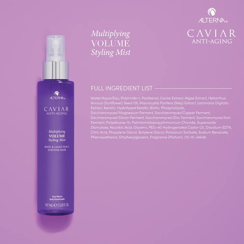 Alterna Caviar Anti-Aging Volume Styling Mist - Light Hold for Fine Hair | 5 Ounce, Sulfate-Free