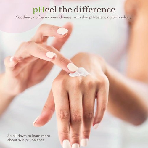 pHisoderm Deep Clean Cream Face Cleanser, Non-foaming pH Balanced, Free From Parabens, Sulfates, Mineral Oil, Soap, Alcohol, Gluten, and Dyes, 6 Fl Oz (3 x 6 fl oz)