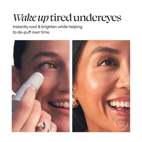 TULA Skin Care Eye + Lip Duo - Energizing Spresso Eye Balm & Glaze Lip Treatment Set, 2-Piece Kit