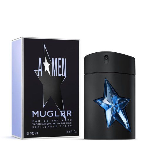 Mugler A*Men Eau de Toilette | Woody & Ambery Men's Cologne with Patchouli & Coffee Extract