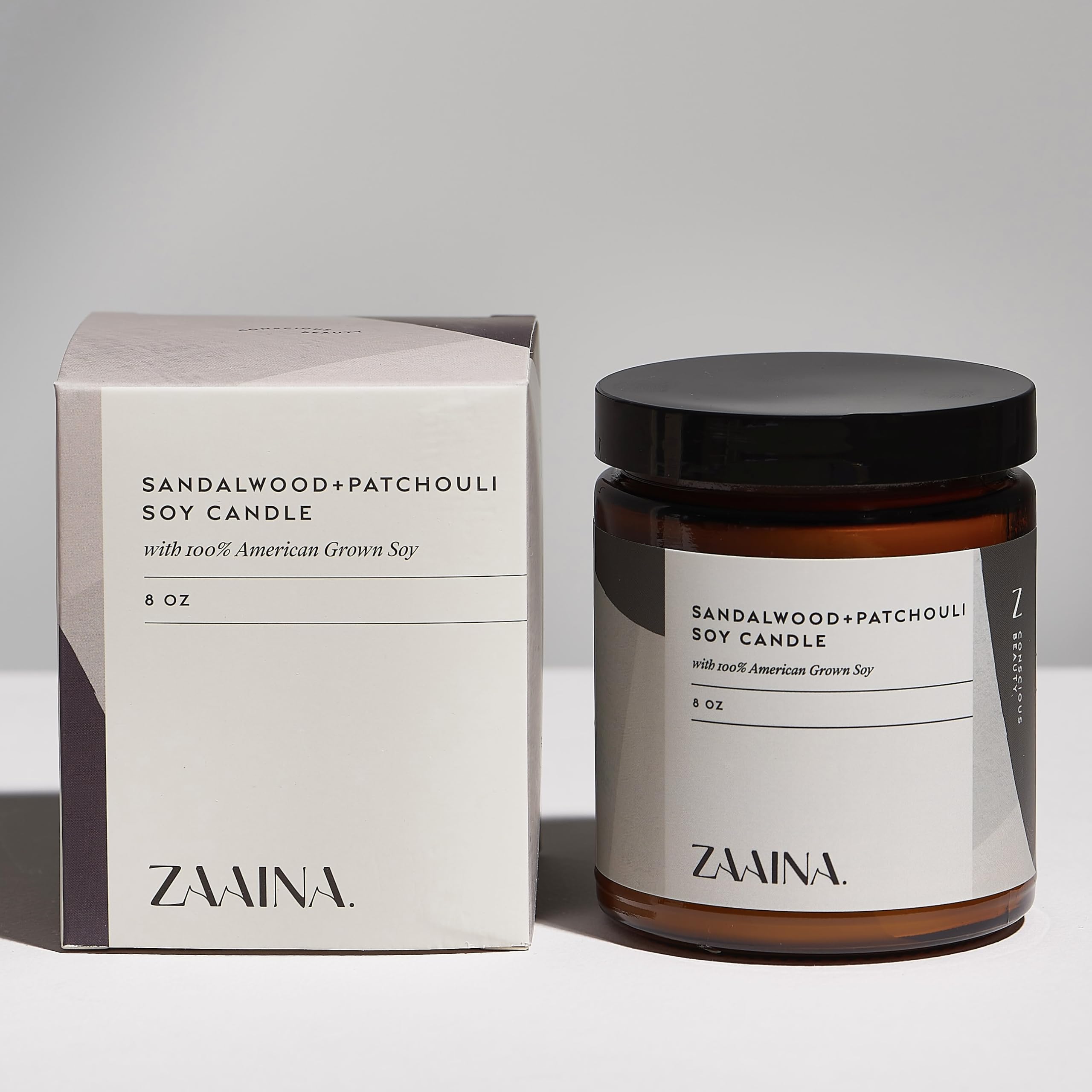 ZAAINA Men’s Care Package, Valentine Gifts for Men, Relaxation Spa Gift Set - Luxury Natural Handmade Grooming Kit for Husband Dad Friend, Birthday Gifts for Him (Premium Set with Sandalwood Candle)