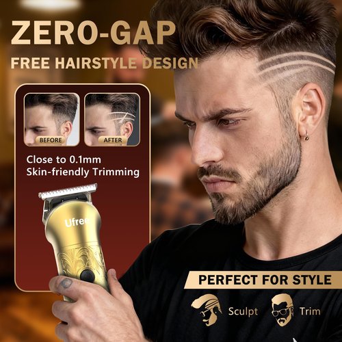 Ufree 8 in 1 Professional Hair Cutting Kit, Hair Clippers for Men, Cordless Clippers and Trimmers Set, Beard Trimmer, Electric Shaver with Rechargeable, Grooming Gifts for Barber & Home Use