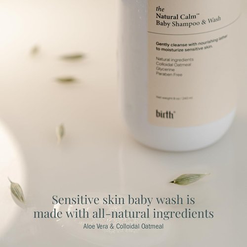 Birth's Baby Shampoo & Wash - Gentle Eczema Body Wash for Sensitive Skin | 16oz Clean Baby Soap