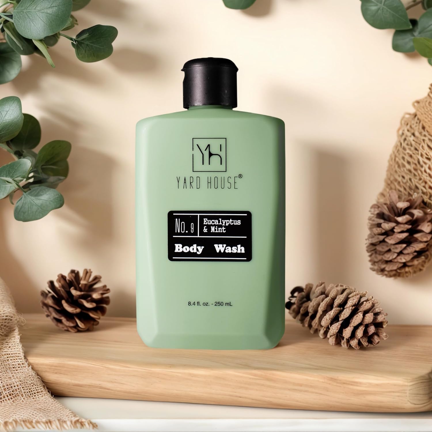Yard House Men's Skincare Gift Set - Eucalyptus & Mint Body Wash, Lotion & Deodorant | Premium Travel Kit for Men