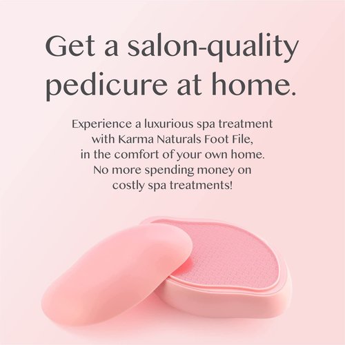 Karma Organic Callus Remover Foot File for Feet, Professional Foot Exfoliator Pedicure Tool for Soft, Smooth Heels