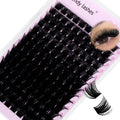 Lash Clusters 200D Wispy Individual Lashes 280PCS D-Curly Volume Lash Extensions 10-18mm Natural DIY Cluster Lashes for Beginners(200D,10-18mm,0.07D)