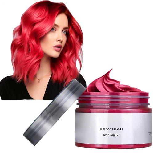 Skiennix Red Hair Dye - Temporary Color Chalk & Wax for Parties | Fun DIY for All Occasions