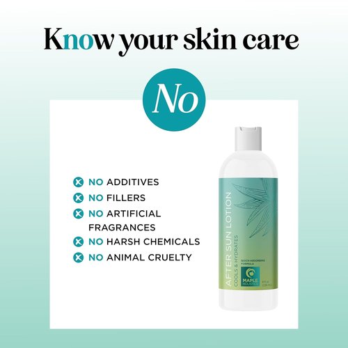 Skiennix After Sun Lotion - Ultra Cooling Aloe Vera Hydration with Cocoa Butter & Rosehip Oil | Moisturizer for Dry Skin