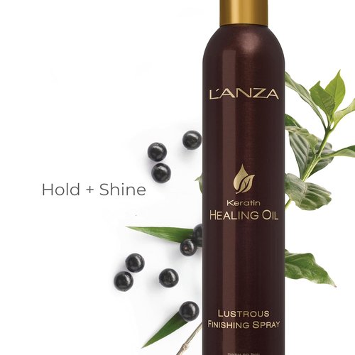 L'ANZA Keratin Healing Oil Finishing Spray - Strong Hold & Humidity Resistant, 10.6 Fl Oz
