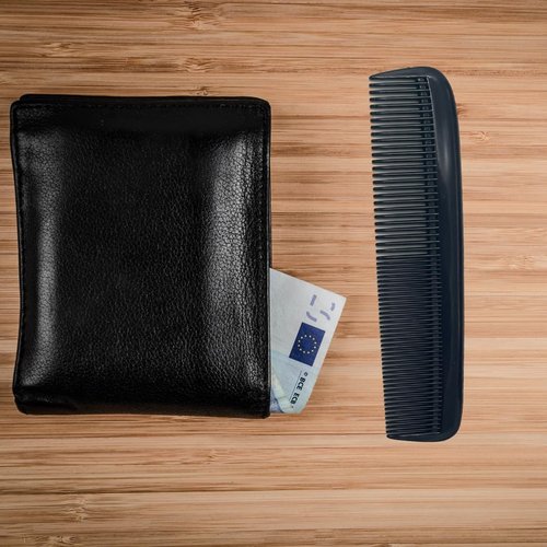 G.B.S Pocket Comb 12 Pack – Black Coarse/Fine & All Fine Hair Combs – Durable Plastic Pocket Size Barber Comb for Men & Women – Great for Styling, Travel & Everyday Use