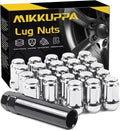 MIKKUPPA 23pcs Chrome Closed End Lug Nuts - Replacement for Jeep Wrangler, Liberty & Grand Cherokee