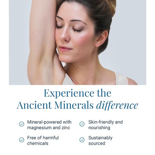 Ancient Minerals Natural Deodorant Cream - Eucalyptus & Mint, Aluminum-Free, Vegan, 2 oz for Sensitive Skin