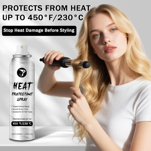 Skiennix Heat Protectant Spray - Deep Nourishment & Moisturizing Formula | 7.6 Fl Oz