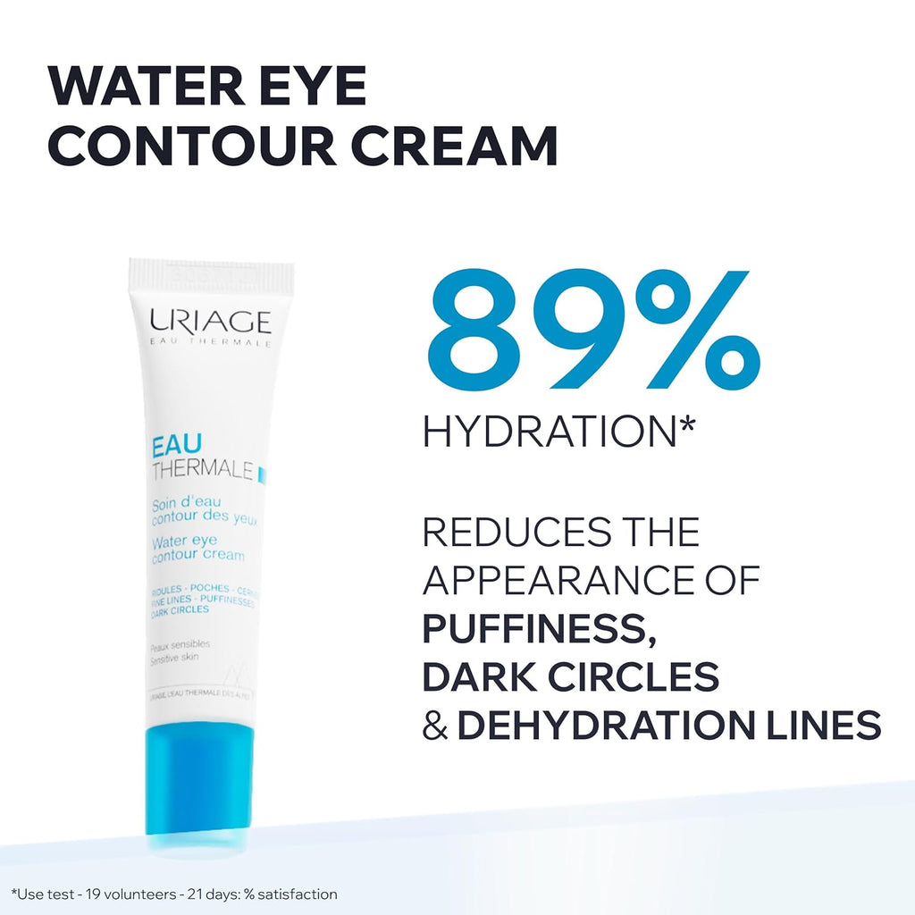 Uriage Eye Cream - Hydrating Formula with Hyaluronic Acid | Reduces Puffiness & Dark Circles