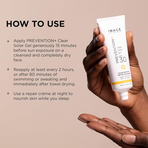 IMAGE Skincare Prevention+ Clear Solar Gel SPF 30 Sunscreen - Broad Spectrum, Weightless Finish, 1.5 oz